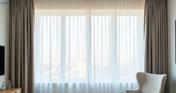 Freshly steam cleaned curtains in lawnton QLD